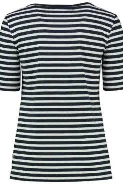 MAERZ Shirt marine gestreift in softer Baumwoll-Mixqualität