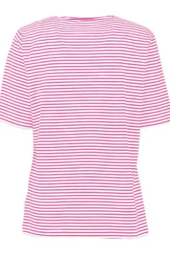 MAERZ Shirt pink gestreift in hautfreundlicher Stretch-Qualität