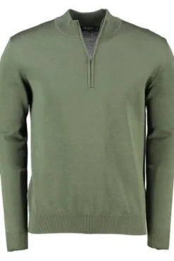 MAERZ Stehkragen Pullover moos garden
