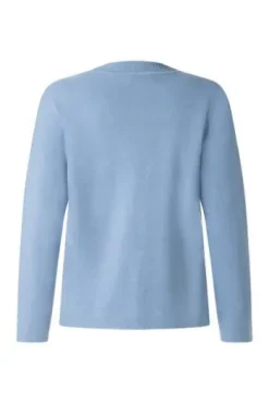 MAERZ Strickjacke endless sky- hellblau in Organic-Baumwoll-Qualität