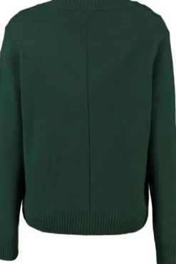 MAERZ Strickjacke grün aus hochwertiger Merinowolle