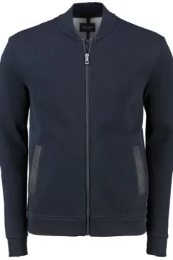 MAERZ Strickjacke marine für Herren mit Schalkragen