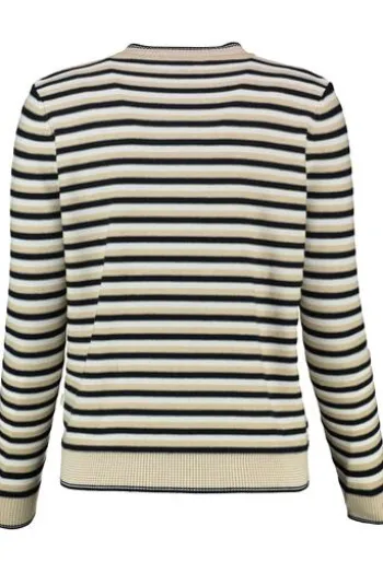 MAERZ Strickjacke marine gestreift