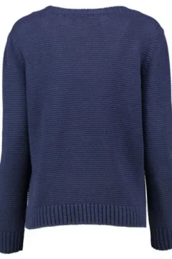 MAERZ Strickjacke marine in softer Organic-Baumwoll-Qualität