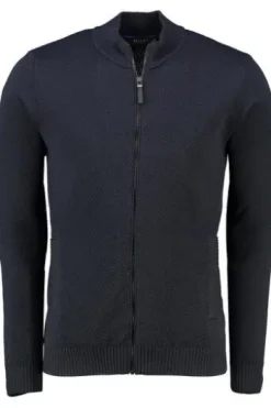 MAERZ Strickjacke marine mit Strukturmuster