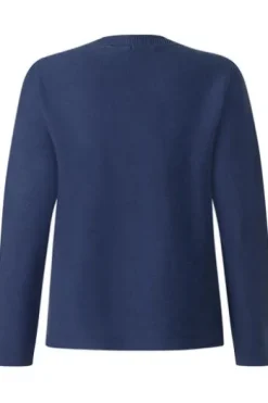 MAERZ Strickjacke midnight sail- blau in Organic-Baumwoll-Qualität
