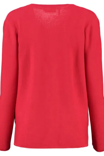 MAERZ Strickjacke rot in softer Natur-Qualität