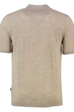 MAERZ Strick Polo-Shirt iced latte Modern Fit