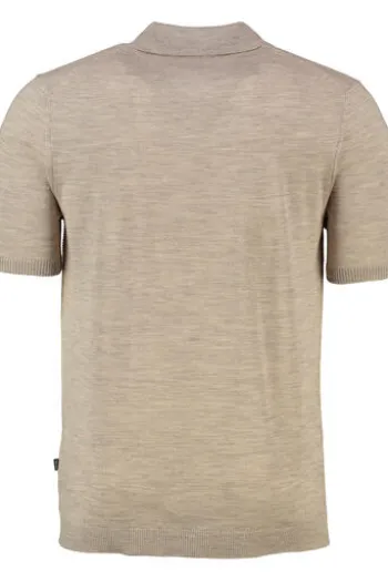 MAERZ Strick Polo-Shirt iced latte Modern Fit