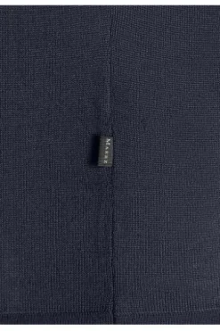 MAERZ Strick Polo Shirt marine Modern Fit