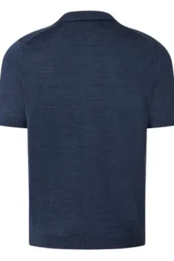 MAERZ Strick Polo-Shirt nimes blue Modern Fit