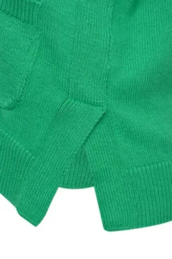 Milano Italy Cardigan with V-neck and placket at cf, 1/1 sleeves kiwi