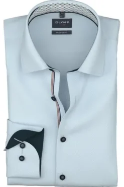 OLYMP Business Hemd Luxor bleu Modern Fit Langarm