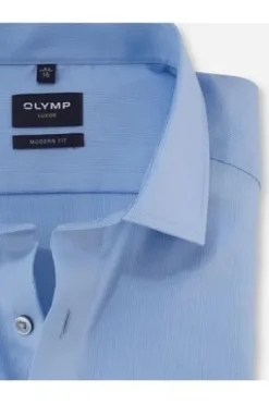 OLYMP Business Hemd Luxor rosa gemustert Modern Fit Langarm