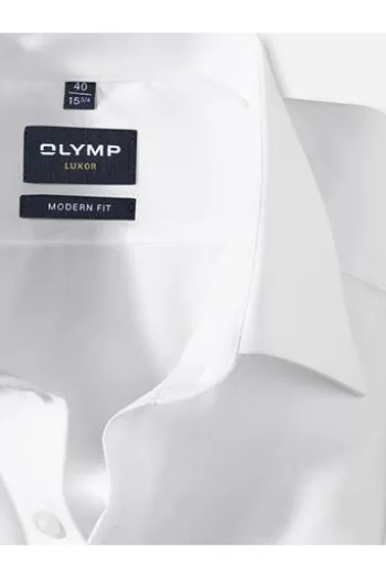 OLYMP Luxor City Hemd uni 1/1 MF weiß
