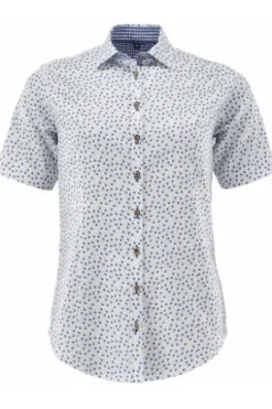 OS TRACHTEN Bluse blau