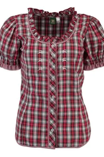 OS TRACHTEN Bluse rot