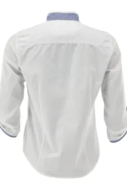 OS TRACHTEN Bluse weiß/blau