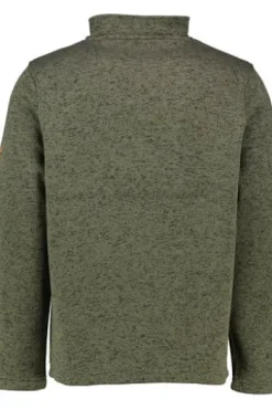 OS TRACHTEN Fleece-Troyer oliv meliert