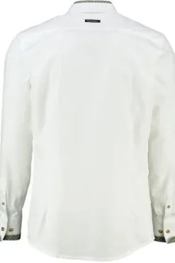 OS TRACHTEN Hemd weiss/grün Slim Fit