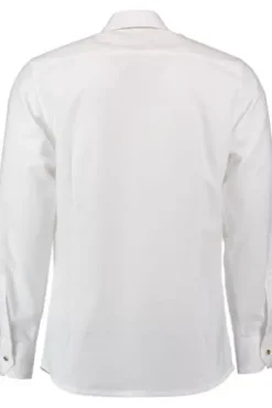 OS TRACHTEN Hemd weiss Slim Fit Langarm mit Stickerei