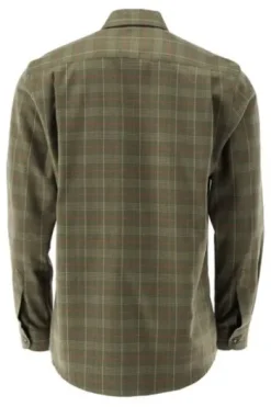 OS TRACHTEN Jagd Flanell Hemd oliv kariert Regular Fit