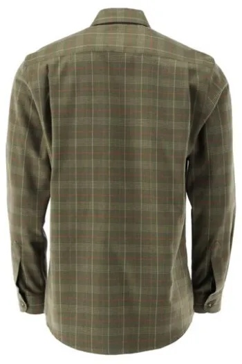 OS TRACHTEN Jagd Flanell Hemd oliv kariert Regular Fit