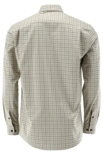 OS TRACHTEN Jagd Karo Hemd Beige kariert Regular Fit Langarm