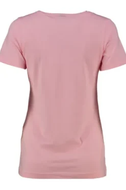 OS TRACHTEN Shirt rosa mit Hirsch-Applikation