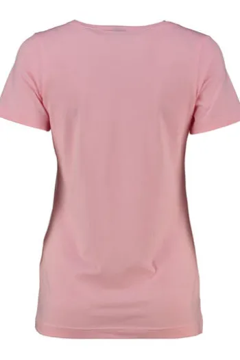 OS TRACHTEN Shirt rosa mit Hirsch-Applikation