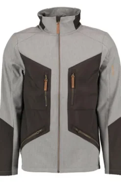 OS TRACHTEN Softshell-Jacke grau zweifarbig