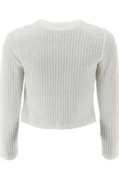 OS TRACHTEN Strickjacke ecru langarm