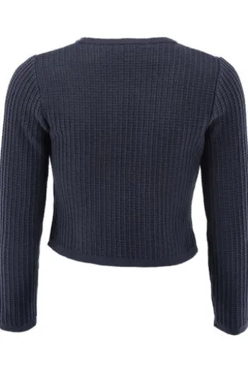 OS TRACHTEN Strickjacke marine langarm