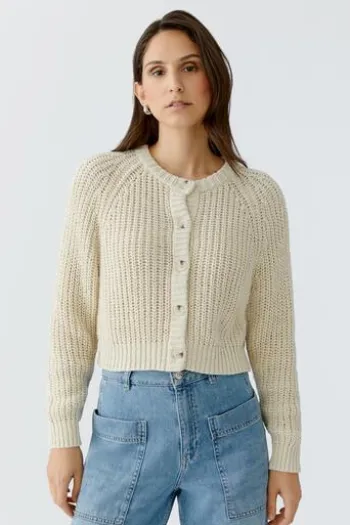 OUI Strickjacke whitecap grey