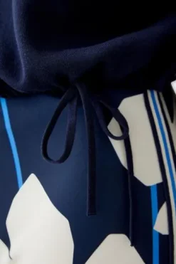 OUI Wende-Pullover darkblue gestreift 3/4-Arm