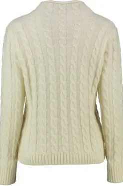 PAOLA BURANI Pullover natur in edlem Zopfstrickmuster