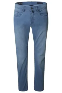 PIERRE CARDIN Five-Pocket-Hose PC Lyon light blue used Tapered Fit