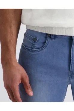 PIERRE CARDIN Five-Pocket-Hose PC Lyon light blue used Tapered Fit