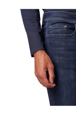 PIERRE CARDIN Five-Pocket-Jeans Lyon dark blue stonewash