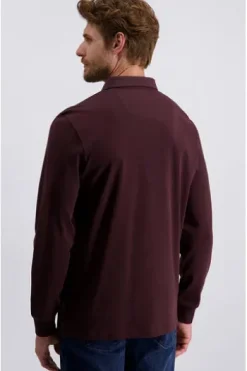 PIERRE CARDIN Langarm Polo-Shirt winetasting Modern Fit