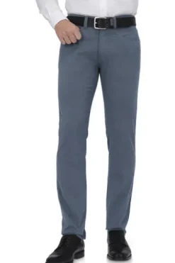 PIERRE CARDIN Light-Baumwoll-Hose Lyon blau Lyon Tapered