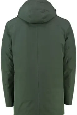 PIERRE CARDIN Parka grün Modern Fit winddicht