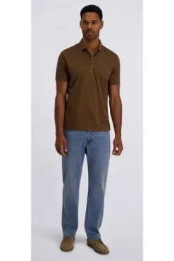 PIERRE CARDIN Polo-Shirt dark earth