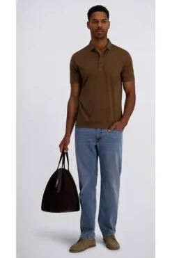 PIERRE CARDIN Polo-Shirt dark earth