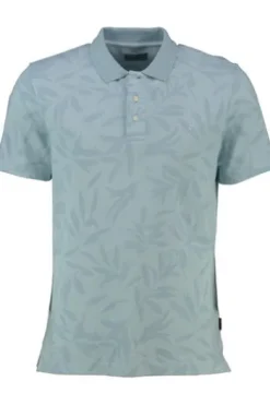 PIERRE CARDIN Polo Shirt hellblau geblümt