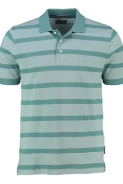 PIERRE CARDIN Polo Shirt mint gestreift