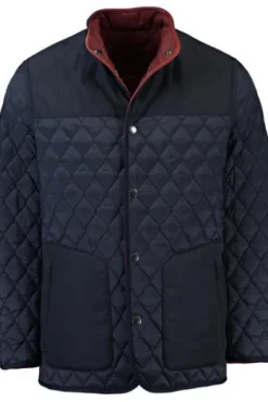 PIERRE CARDIN Rauten-Steppjacke marine