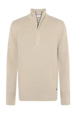 PIERRE CARDIN Strick Troyer oyster gray