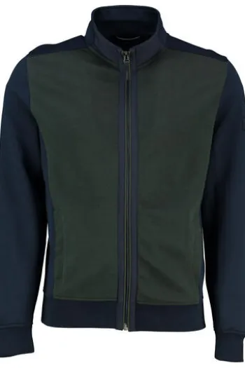 PIERRE CARDIN Sweat Jacke grün