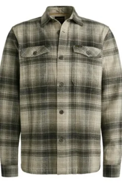 PME LEGEND Hemdjacke brushed grindle check seneca rock kariert